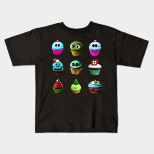 Creepy Cupcake Sticker Pack 1 Kids T-Shirt